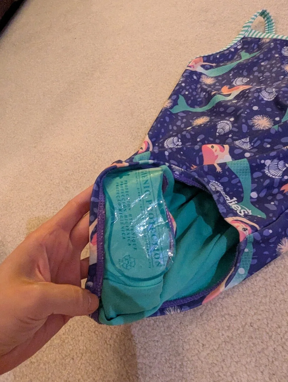 Nwt Dolfin Uglies Mermaid Print One Piece Swimsuit Sz 14
